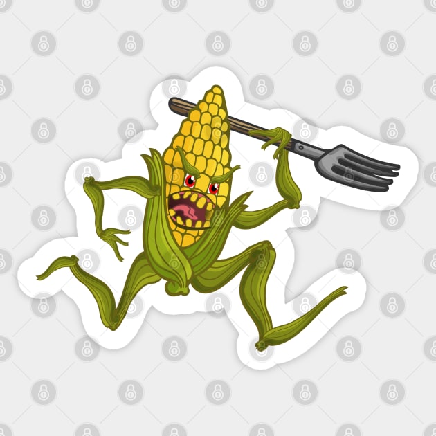 Genetically Modified Corn Sticker by deancoledesign